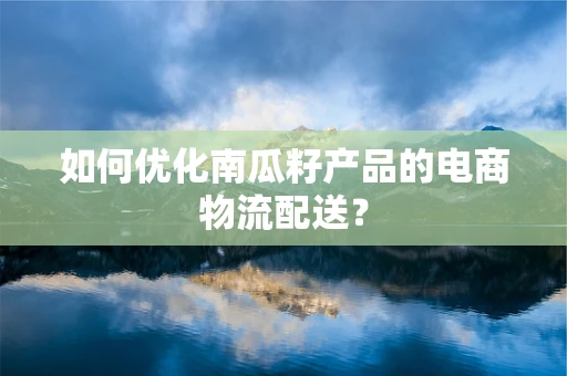 如何优化南瓜籽产品的电商物流配送？