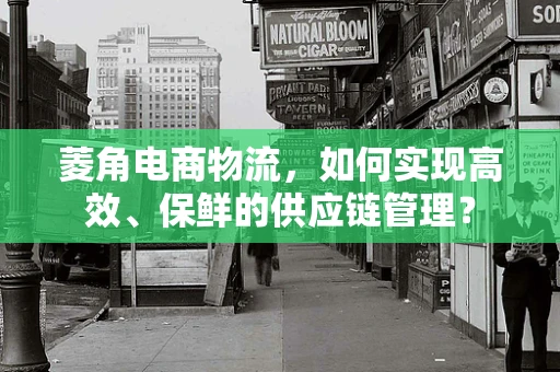 菱角电商物流，如何实现高效、保鲜的供应链管理？
