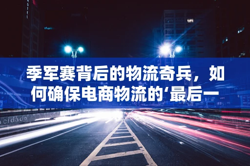 季军赛背后的物流奇兵，如何确保电商物流的‘最后一公里’？