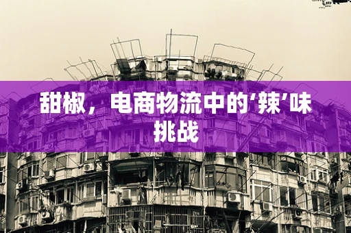 甜椒，电商物流中的‘辣’味挑战