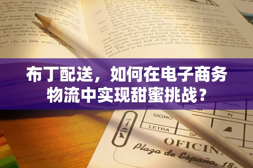 布丁配送，如何在电子商务物流中实现甜蜜挑战？