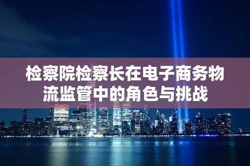 检察院检察长在电子商务物流监管中的角色与挑战