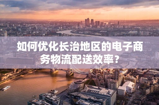 如何优化长治地区的电子商务物流配送效率？
