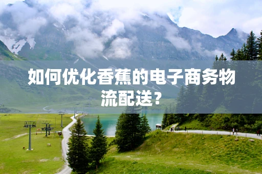 如何优化香蕉的电子商务物流配送？