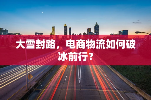 大雪封路，电商物流如何破冰前行？