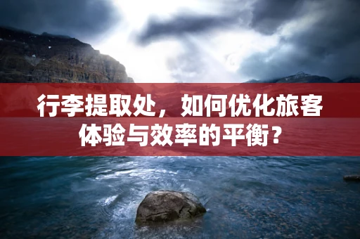 行李提取处，如何优化旅客体验与效率的平衡？