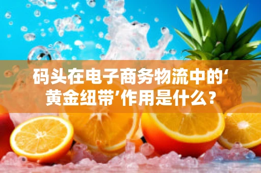 码头在电子商务物流中的‘黄金纽带’作用是什么？