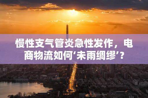 慢性支气管炎急性发作，电商物流如何‘未雨绸缪’？