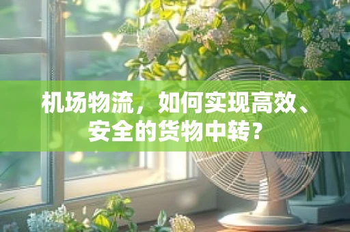 机场物流，如何实现高效、安全的货物中转？