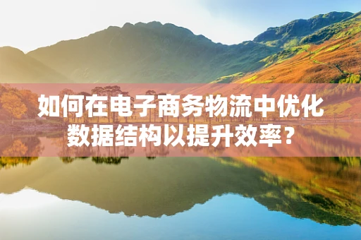 如何在电子商务物流中优化数据结构以提升效率？