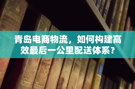 青岛电商物流，如何构建高效最后一公里配送体系？