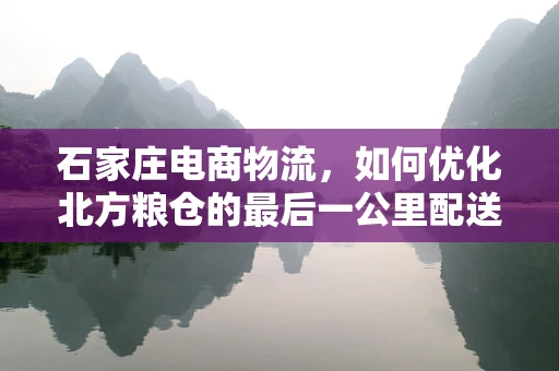 石家庄电商物流，如何优化北方粮仓的最后一公里配送？