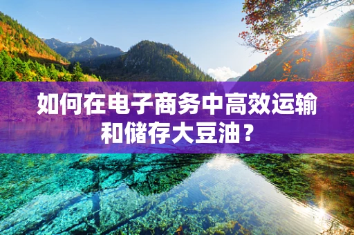 如何在电子商务中高效运输和储存大豆油？