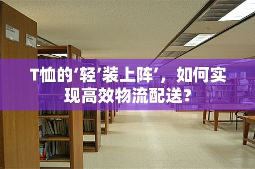 T恤的‘轻’装上阵’，如何实现高效物流配送？