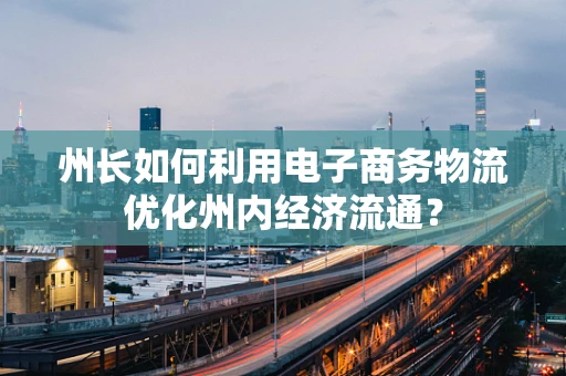 州长如何利用电子商务物流优化州内经济流通？