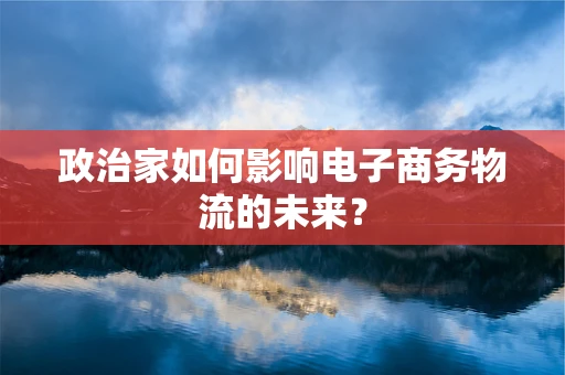 政治家如何影响电子商务物流的未来？