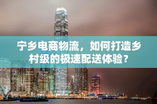 宁乡电商物流，如何打造乡村级的极速配送体验？