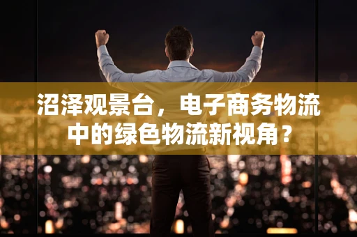 沼泽观景台，电子商务物流中的绿色物流新视角？