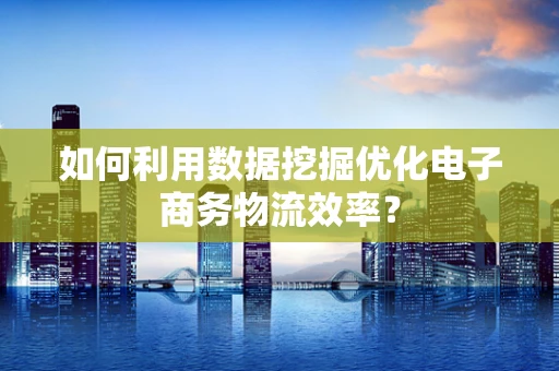 如何利用数据挖掘优化电子商务物流效率？