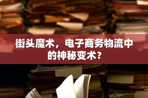 街头魔术，电子商务物流中的神秘变术？