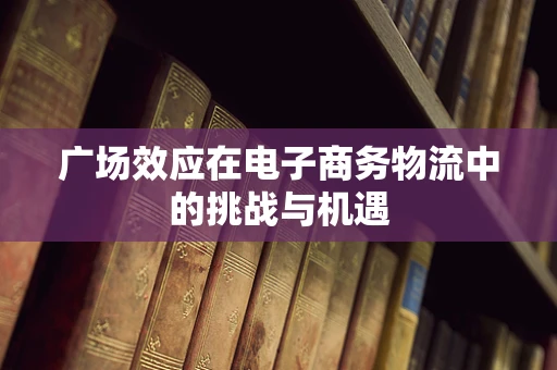 广场效应在电子商务物流中的挑战与机遇