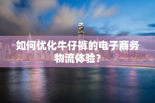 如何优化牛仔裤的电子商务物流体验？