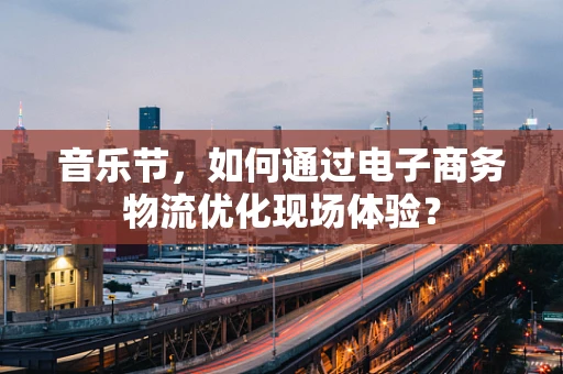 音乐节，如何通过电子商务物流优化现场体验？