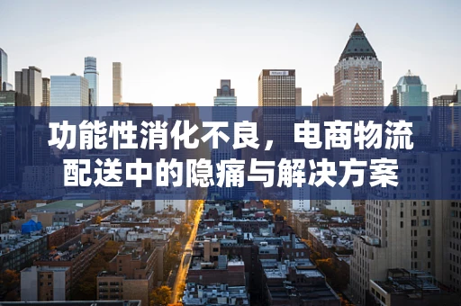 功能性消化不良，电商物流配送中的隐痛与解决方案