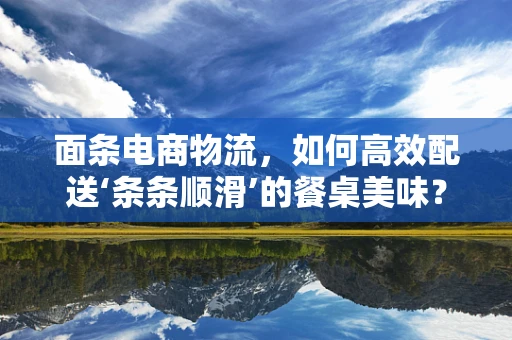 面条电商物流，如何高效配送‘条条顺滑’的餐桌美味？
