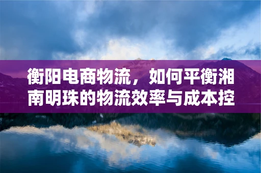 衡阳电商物流，如何平衡湘南明珠的物流效率与成本控制？