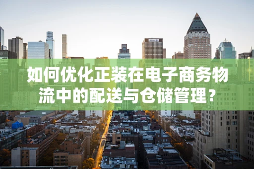 如何优化正装在电子商务物流中的配送与仓储管理？