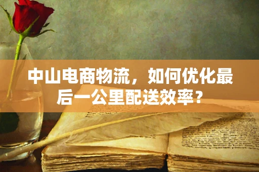 中山电商物流，如何优化最后一公里配送效率？