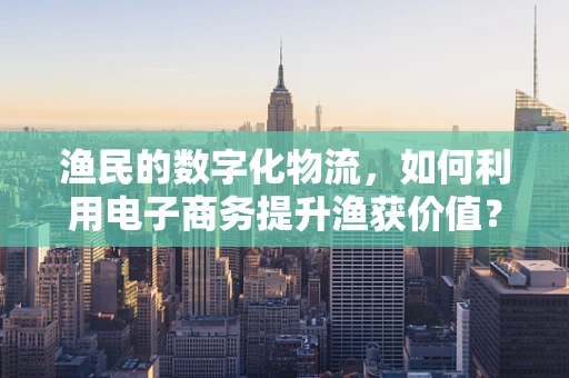 渔民的数字化物流，如何利用电子商务提升渔获价值？
