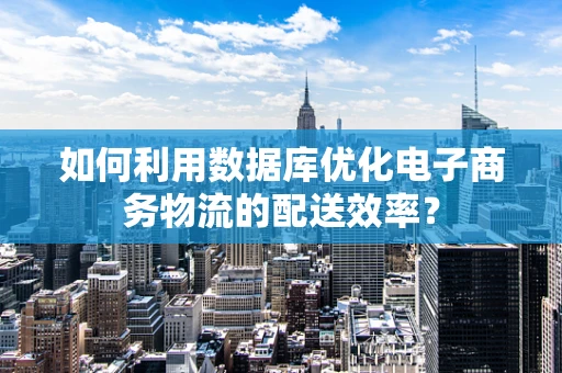 如何利用数据库优化电子商务物流的配送效率？