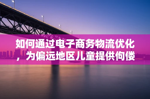 如何通过电子商务物流优化，为偏远地区儿童提供佝偻病防治物资？