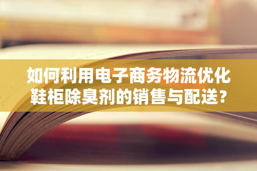 如何利用电子商务物流优化鞋柜除臭剂的销售与配送？