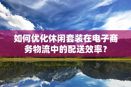 如何优化休闲套装在电子商务物流中的配送效率？