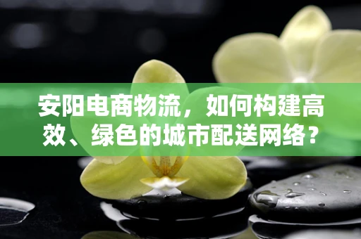 安阳电商物流，如何构建高效、绿色的城市配送网络？