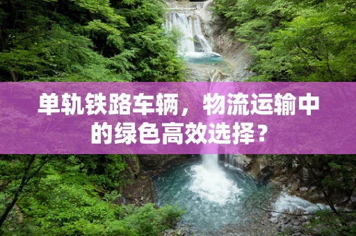 单轨铁路车辆，物流运输中的绿色高效选择？
