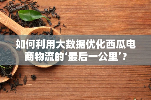 如何利用大数据优化西瓜电商物流的‘最后一公里’？