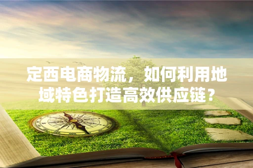 定西电商物流，如何利用地域特色打造高效供应链？