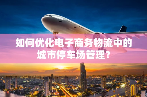 如何优化电子商务物流中的城市停车场管理？