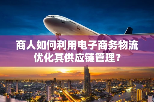 商人如何利用电子商务物流优化其供应链管理？