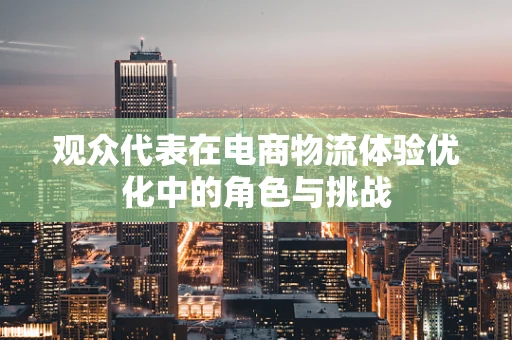观众代表在电商物流体验优化中的角色与挑战