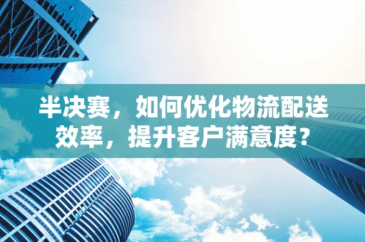 半决赛，如何优化物流配送效率，提升客户满意度？