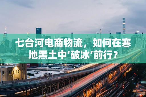 七台河电商物流，如何在寒地黑土中‘破冰’前行？