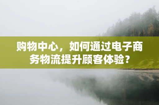 购物中心，如何通过电子商务物流提升顾客体验？
