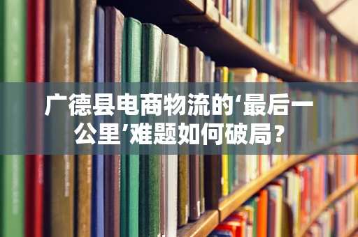 广德县电商物流的‘最后一公里’难题如何破局？