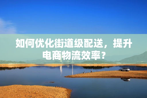 如何优化街道级配送，提升电商物流效率？