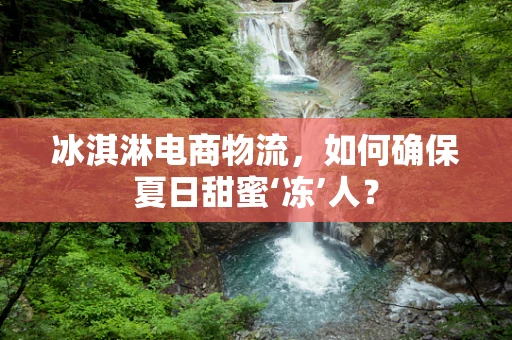 冰淇淋电商物流，如何确保夏日甜蜜‘冻’人？